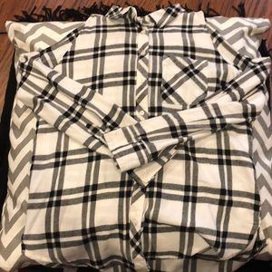 White and black flannel!